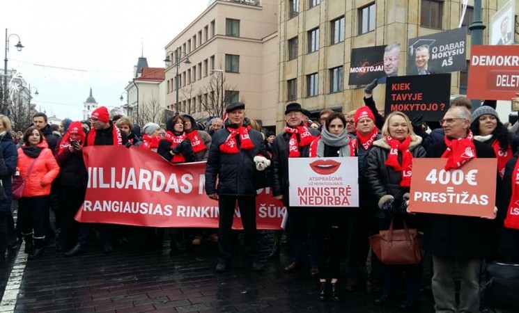 Vilniaus socialdemokratai įsijungė į protesto akciją